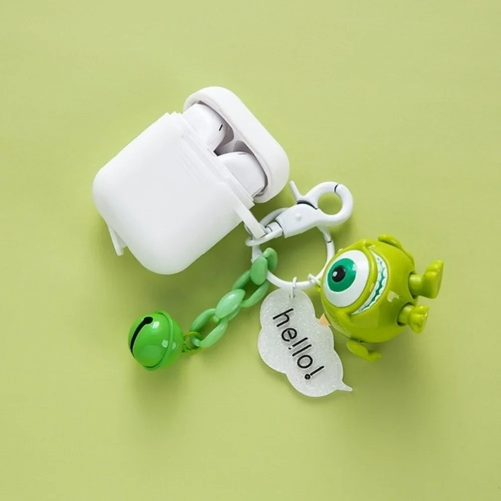 Cartoon Keychain Silicone AirPods Case Cover 1 & 2